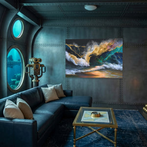 Oceanic Waves Turbulent — Oceanic Waves Turbulent Submarine Wall Land 259