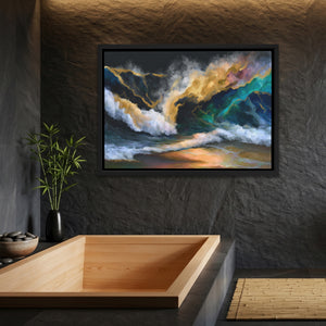 Oceanic Waves Turbulent — Oceanic Waves Turbulent Bamboo Bathroom Land 39