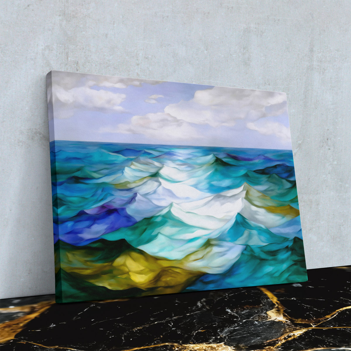 Ocean's Rolling Symphony - Luxury Wall Art