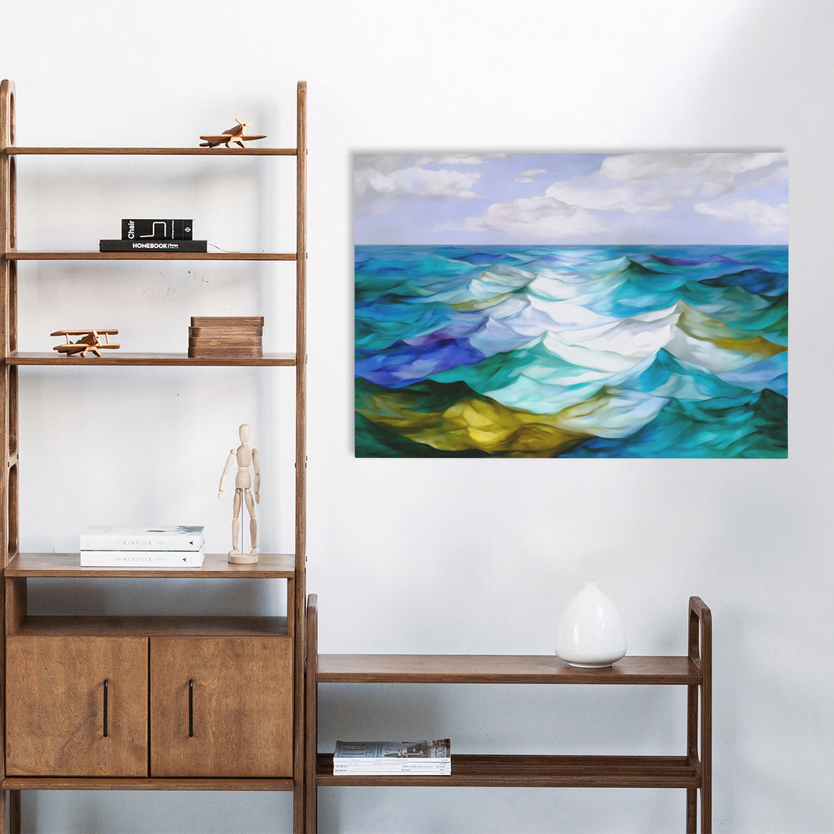 Ocean's Rolling Symphony - Luxury Wall Art