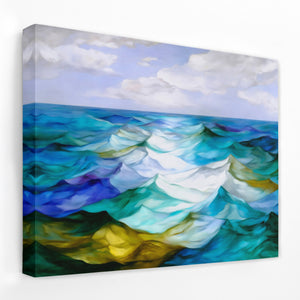 Ocean's Rolling Symphony - Luxury Wall Art