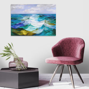 Ocean's Rolling Symphony - Luxury Wall Art