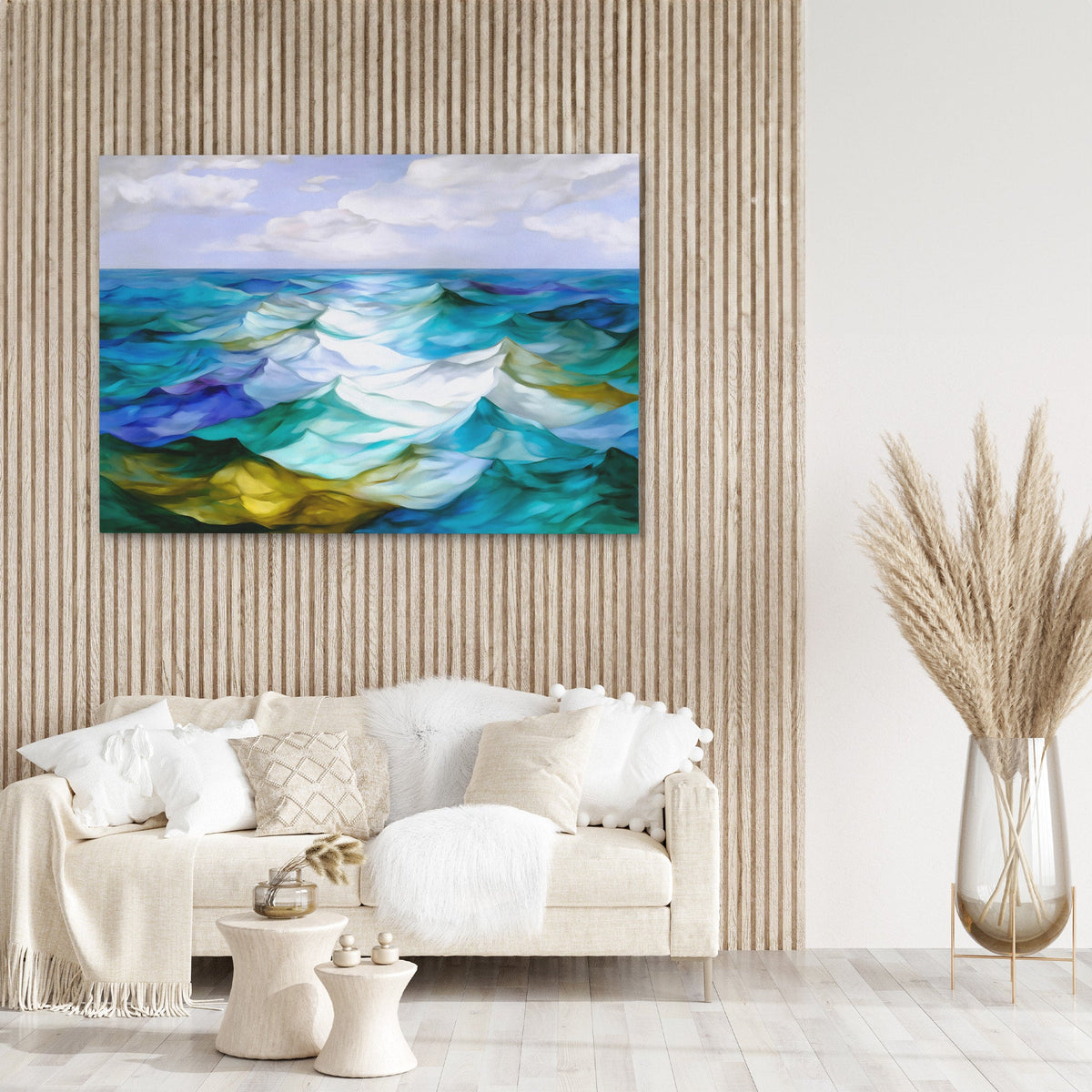 Ocean's Rolling Symphony - Luxury Wall Art