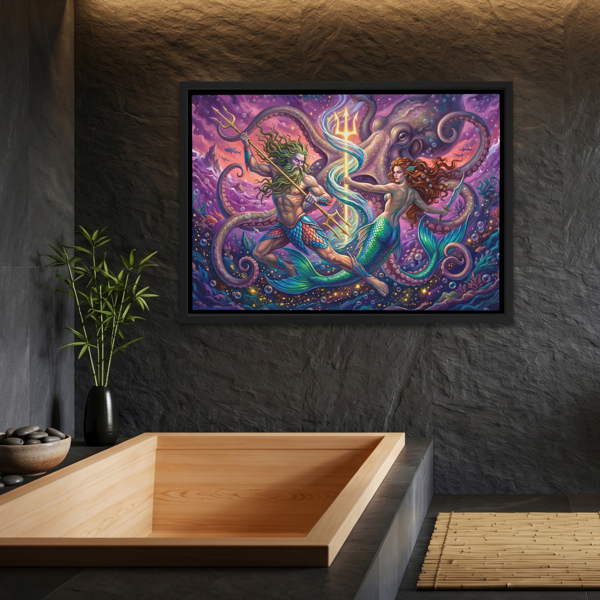 Octopus Cosmic Dance — Octopus Cosmic Dance Bamboo Bathroom Land 40