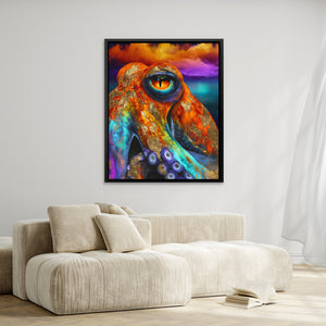 Octopus Cosmic Eye — Octopus Cosmic Eye Wing Blown Curtains 234