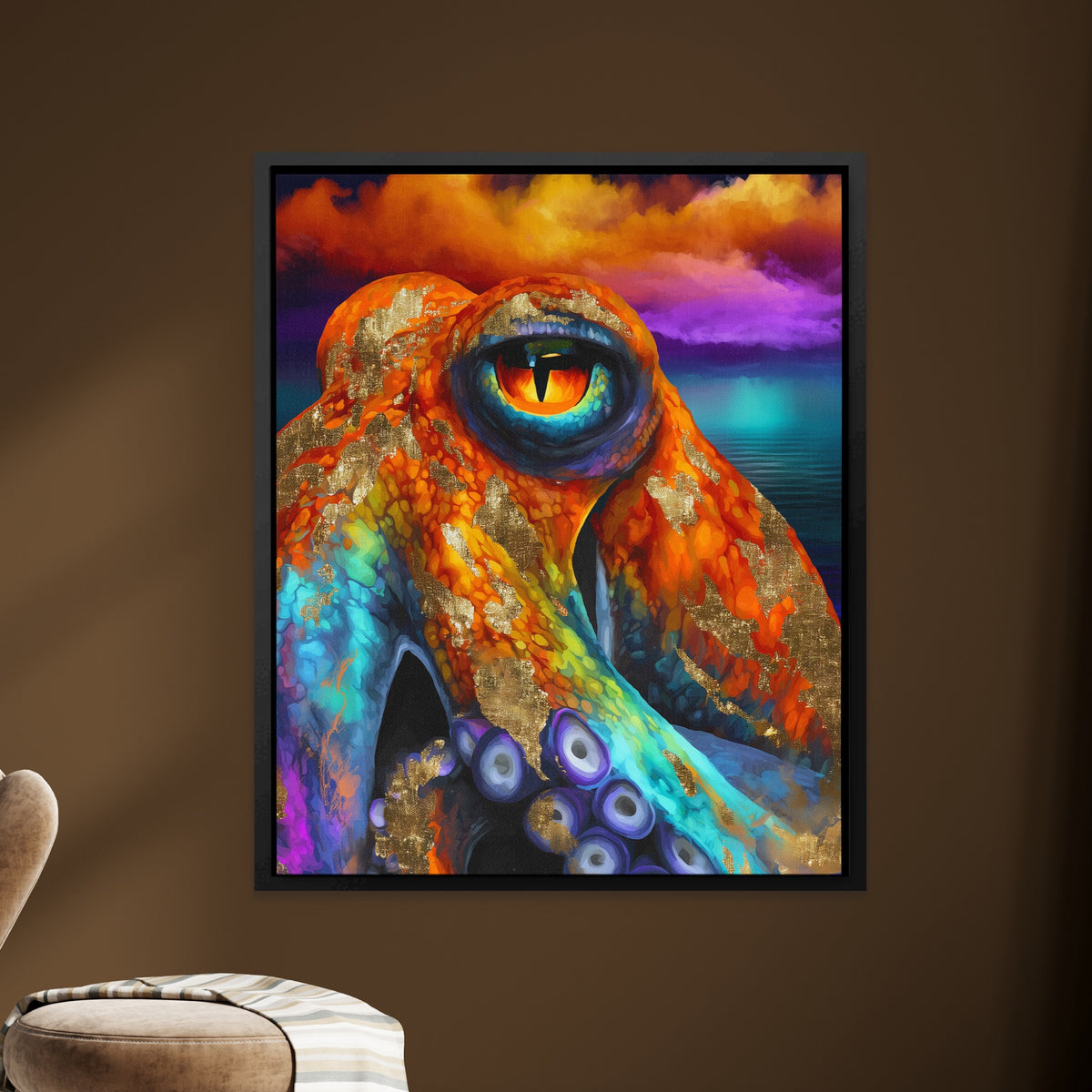 Octopus Cosmic Eye — Octopus Cosmic Eye brown room Zoom 252