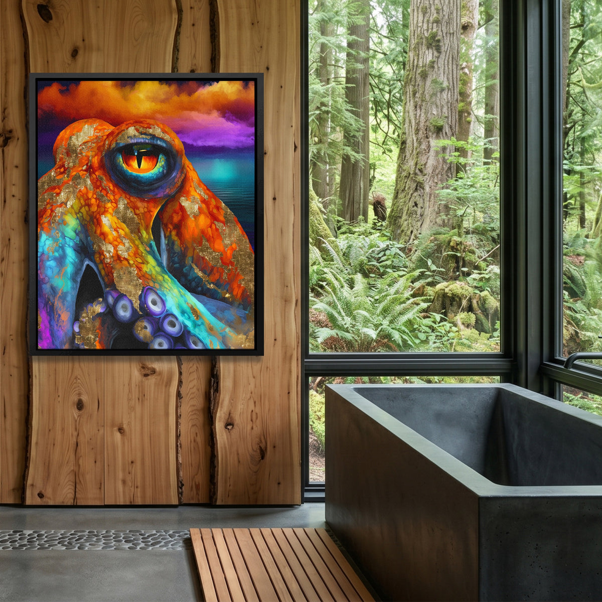 Octopus Cosmic Eye — Octopus Cosmic Eye Outdoor Bathroom Log Port 144