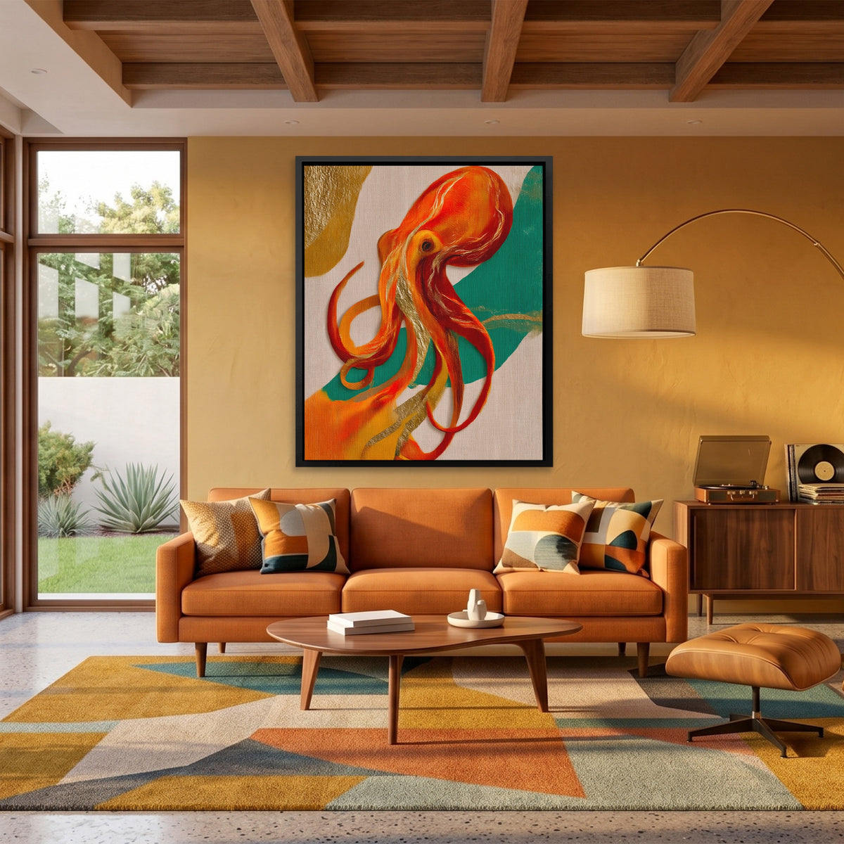 Octopus Flowing Line — Octopus Flowing Line Orange Room Port 251