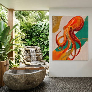 Octopus Flowing Line — Octopus Flowing Line Outdoor Bathroom Port 301