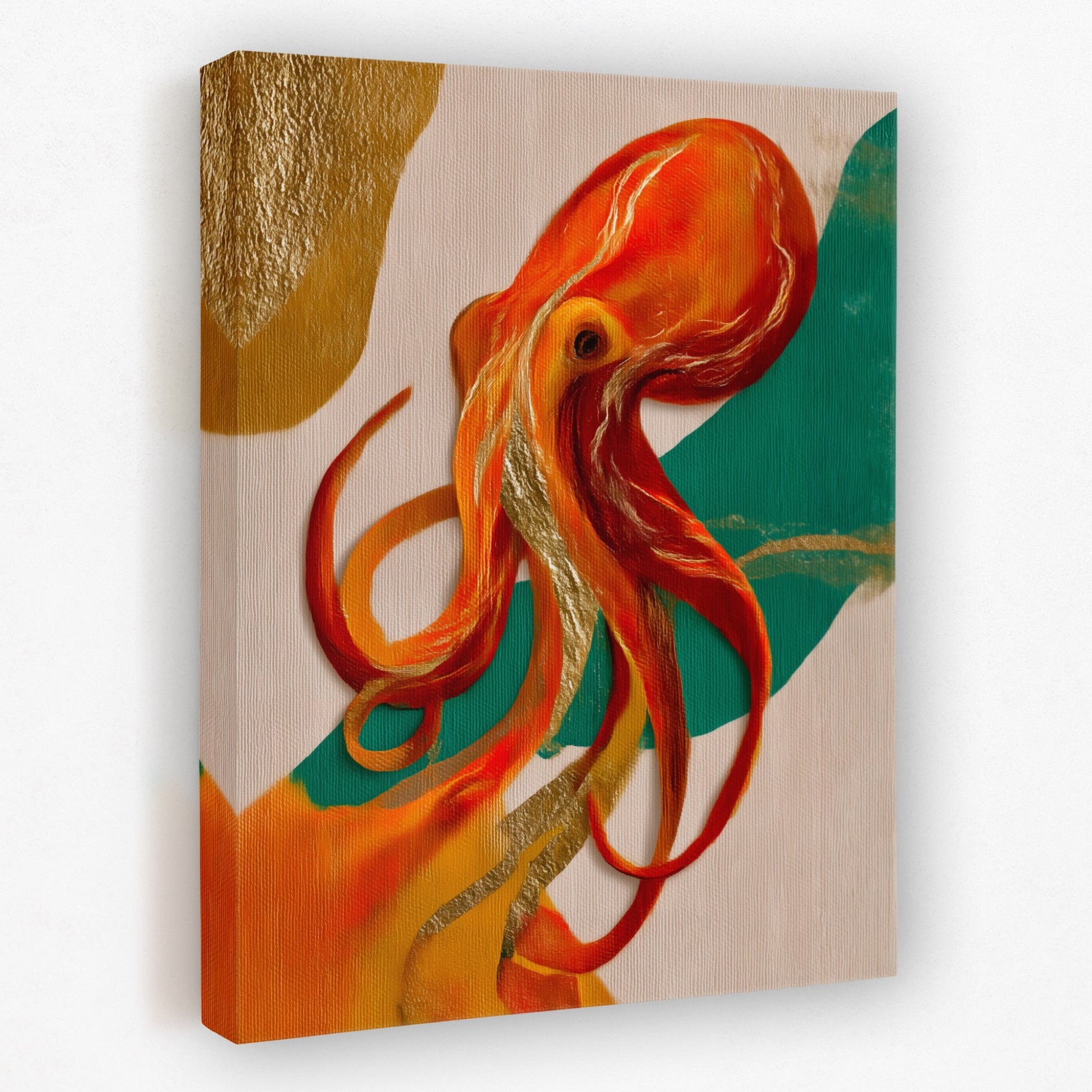 Octopus Flowing Line — Octopus Flowing Line Portrait   Side View   Mirror 351
