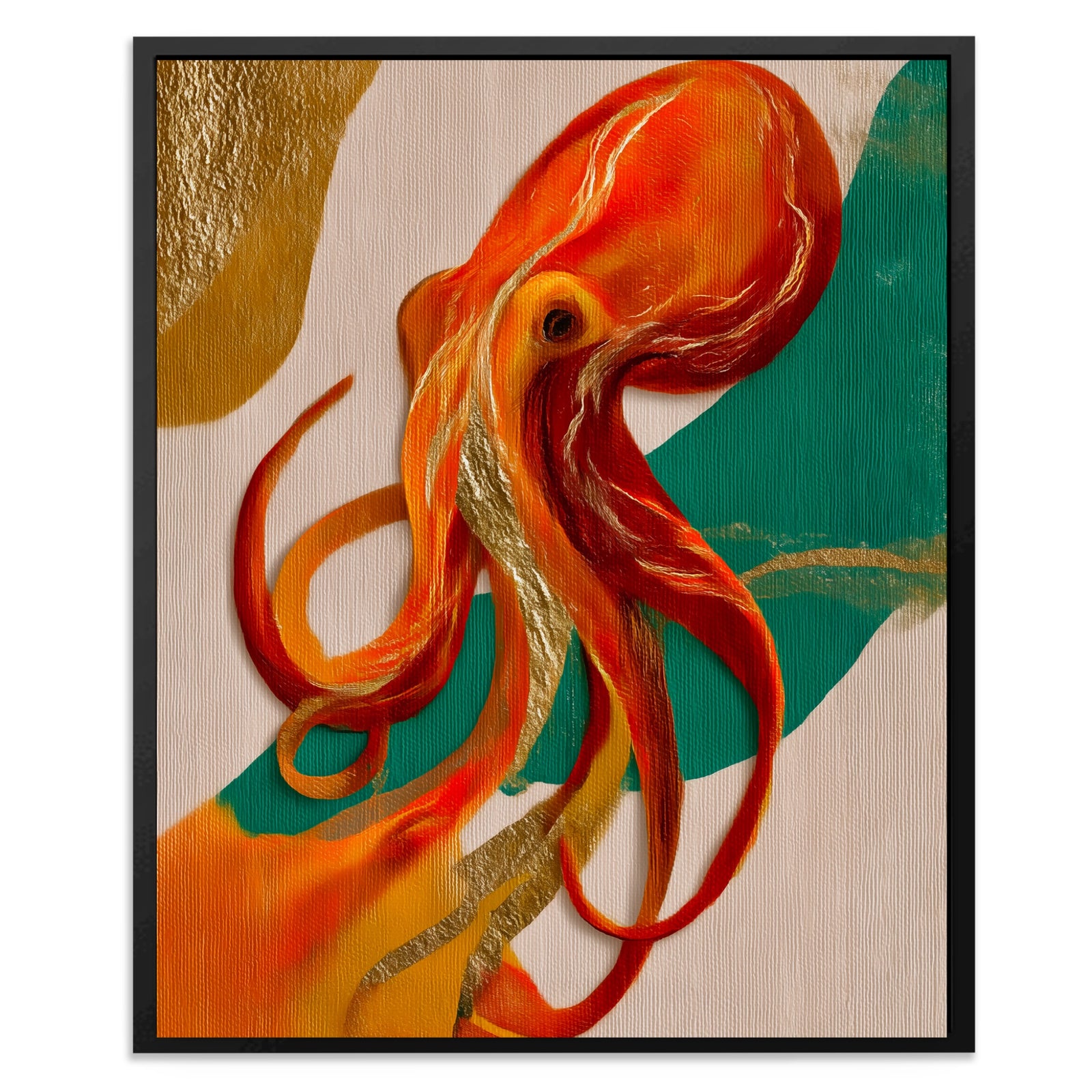 Octopus Flowing Line — Octopus Flowing Line Portrait   Side View   Mirror 351