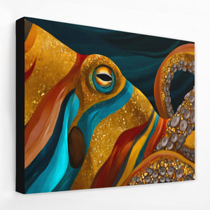 Octopus Luminous Depths — Octopus Luminous Depths Landscape   Side View   Black Wrap 134