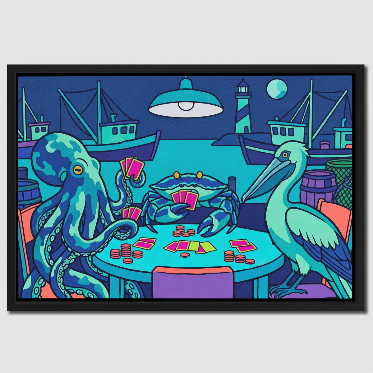 Octopus Midnight Poker — Octopus Midnight Poker Close Up Landscape 59