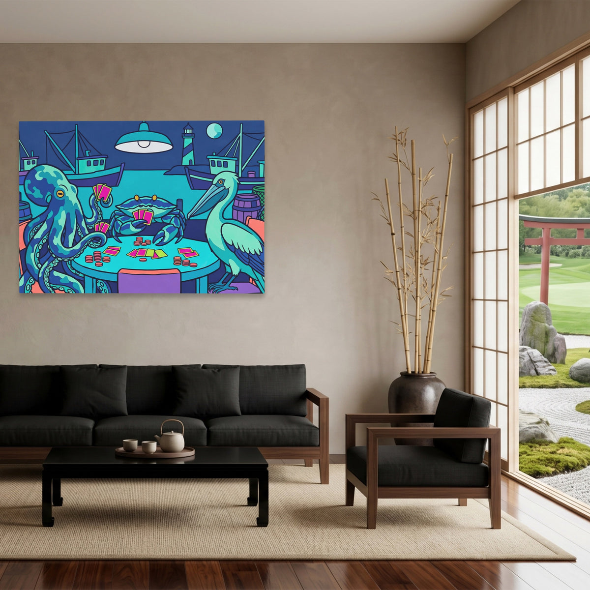 Octopus Midnight Poker — Octopus Midnight Poker Japanese Garden Land 116