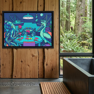 Octopus Midnight Poker — Octopus Midnight Poker Outdoor Bathroom Log Land 192
