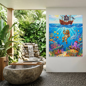 Octopus Underwater Kingdom — Octopus Underwater Kingdom Outdoor Bathroom Port 302
