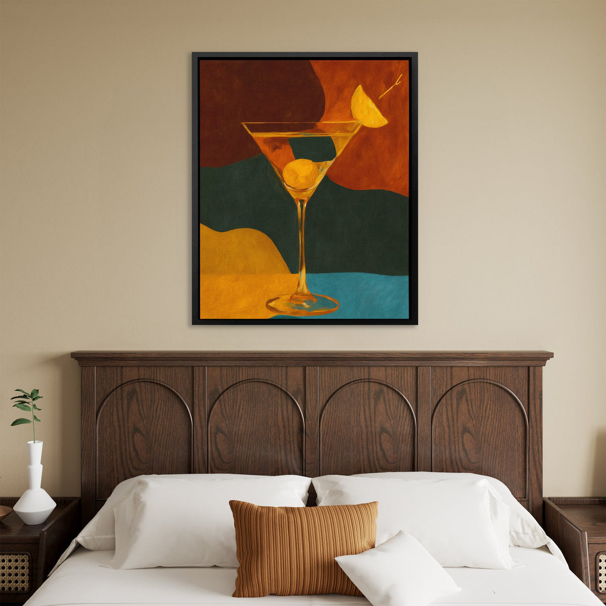 Olive Hour Elegance - Luxury Wall Art