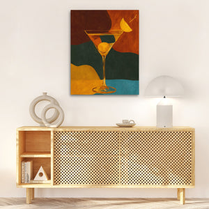 Olive Hour Elegance - Luxury Wall Art