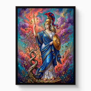 Olympian Athena — olympian athena white studio framed black