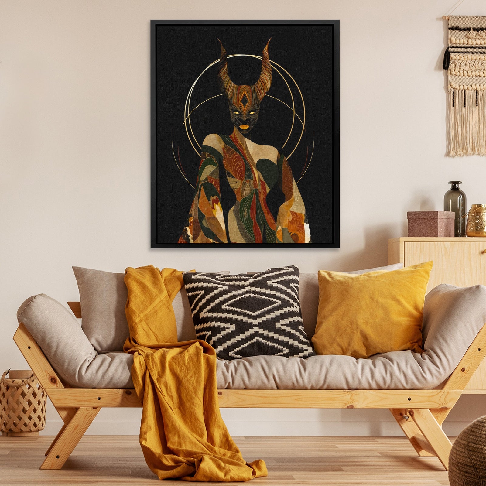 Oni's Sacred Halo - Luxury Wall Art