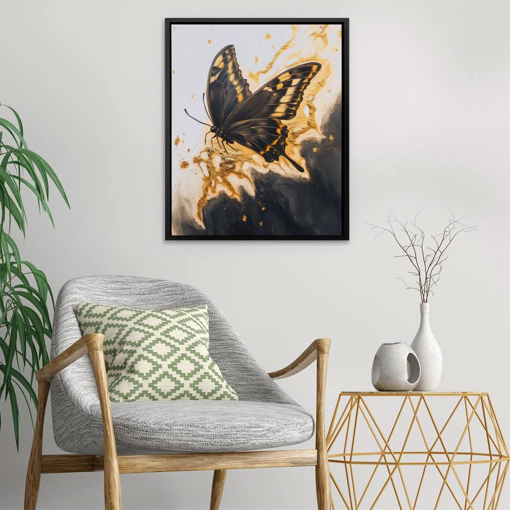 Onyx Flutter - Luxury Wall Art