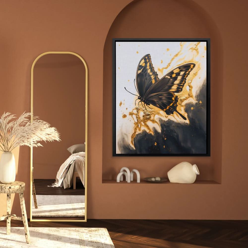 Onyx Flutter - Luxury Wall Art