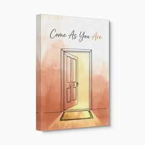 Open Door Welcome — open door welcome angled flush print