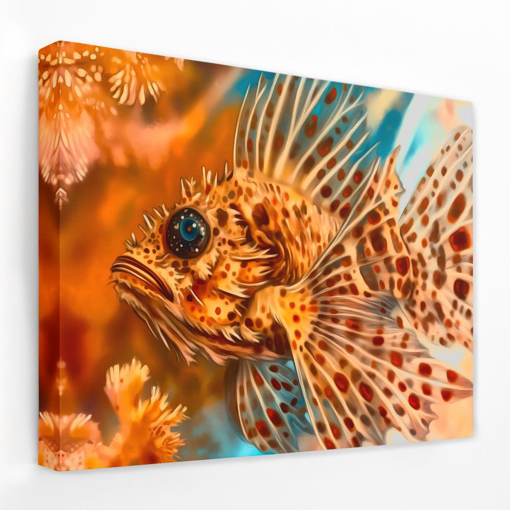 Orange Rock Fish - Luxury Wall Art