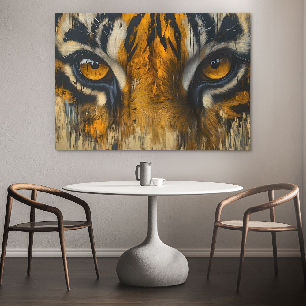 Orange Tiger Eyes - Luxury Wall Art