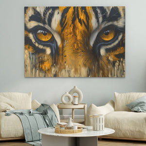 Orange Tiger Eyes - Luxury Wall Art