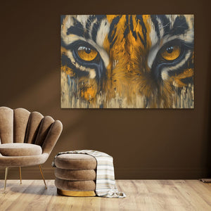 Orange Tiger Eyes - Luxury Wall Art