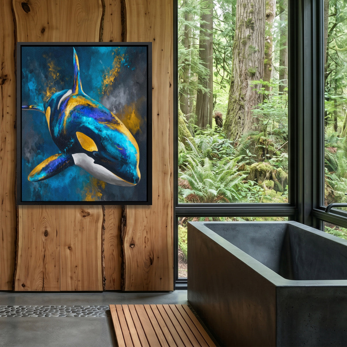 Orca Blue Silver — Orca Blue Silver Outdoor Bathroom Log Port 279