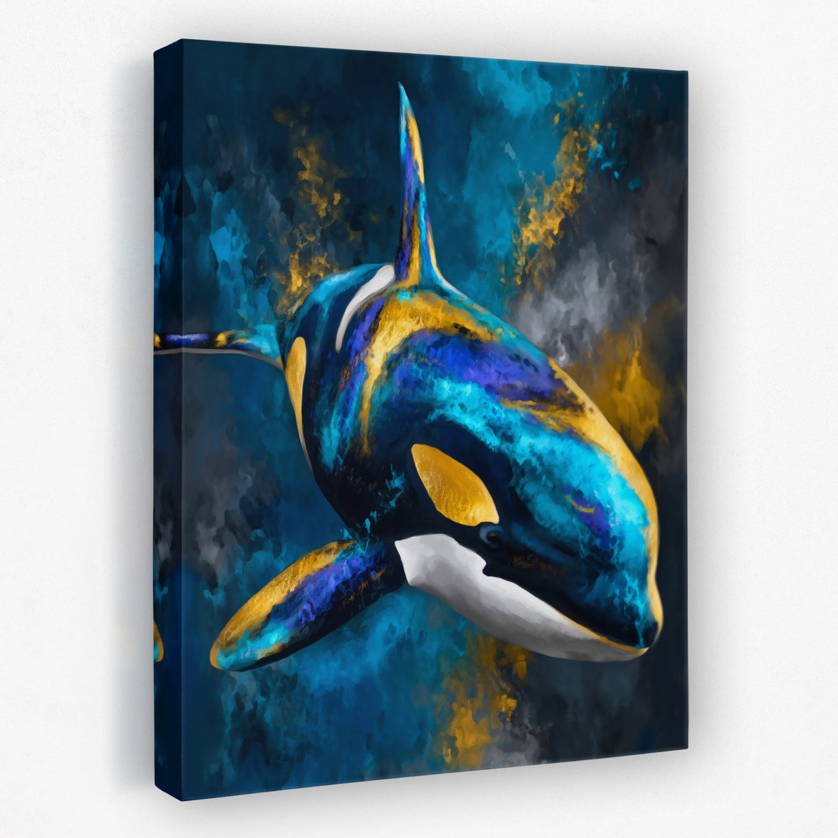 Orca Blue Silver — Orca Blue Silver Portrait   Side View   Mirror 354