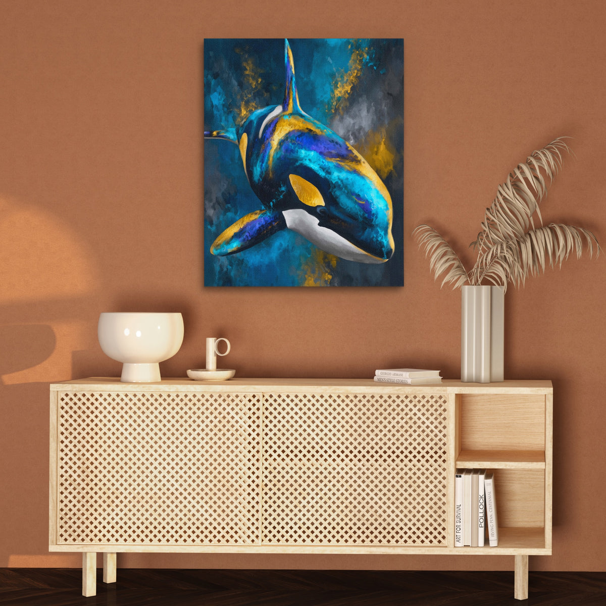 Orca Blue Silver — Orca Blue Silver Brown Wall 54