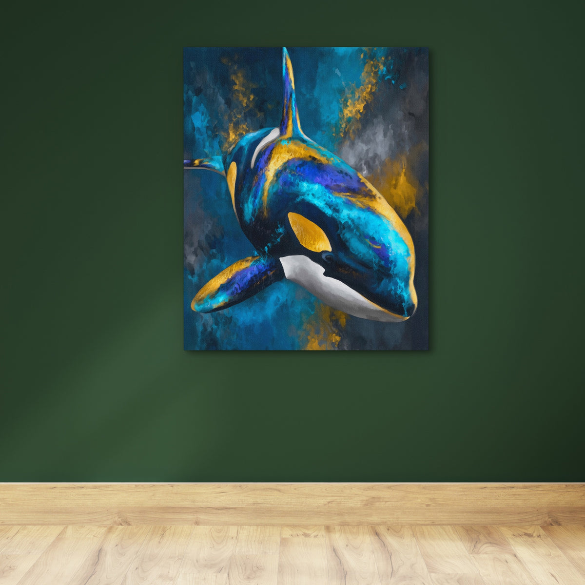 Orca Blue Silver — Orca Blue Silver Green Wall 129