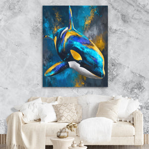 Orca Blue Silver — Orca Blue Silver Lux Couch Marble Walls 179
