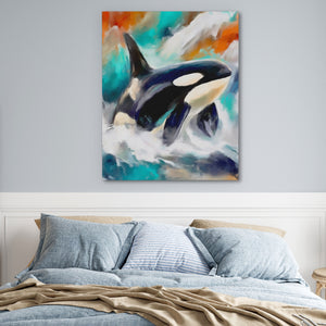 Orca Hunting Dance — Orca Hunting Dance Blue Bedroom 7