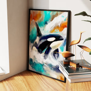 Orca Hunting Dance — Orca Hunting Dance New   Living Room Wall Apartment Zoom 232