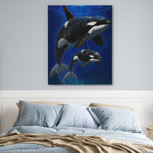 Orca Mother Calf — Orca Mother Calf Blue Bedroom 8