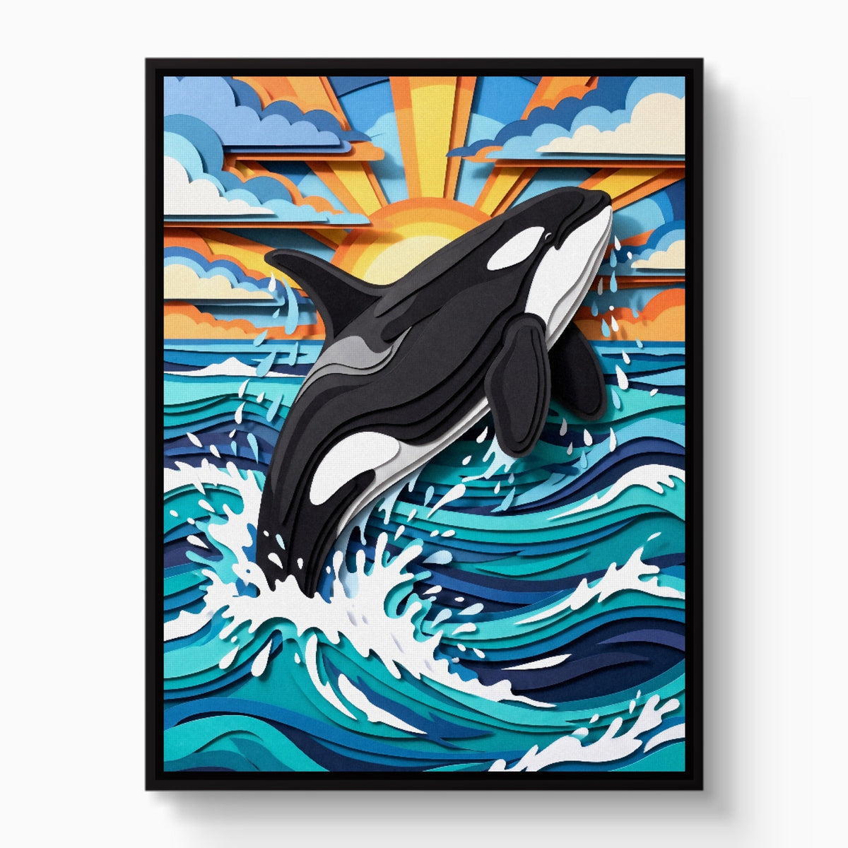 Orca Ocean Leap - Luxury Wall Art