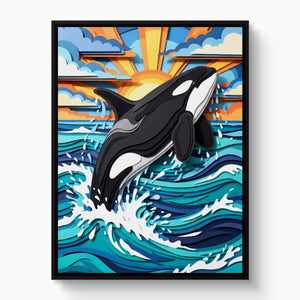 Orca Ocean Leap - Luxury Wall Art
