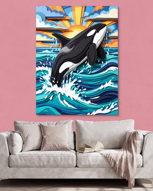Orca Ocean Leap - Luxury Wall Art