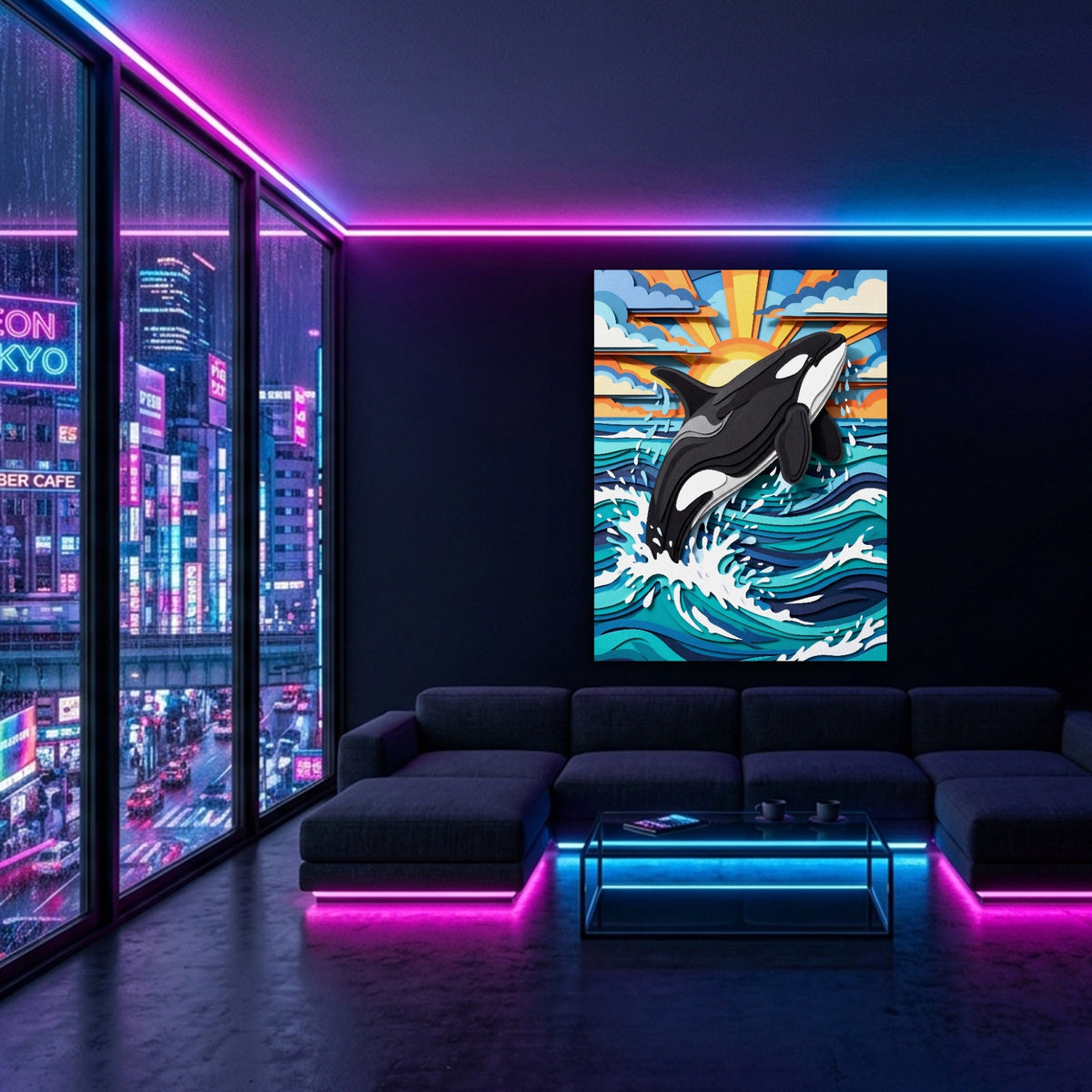 Orca Ocean Leap - Luxury Wall Art