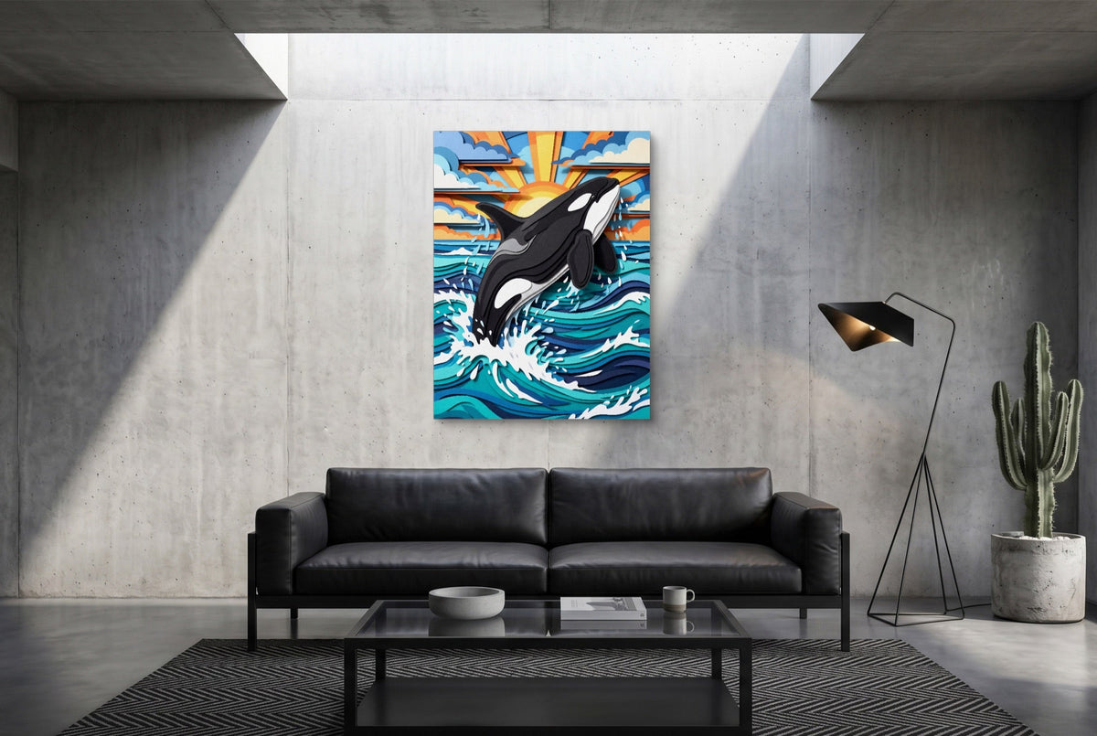 Orca Ocean Leap - Luxury Wall Art
