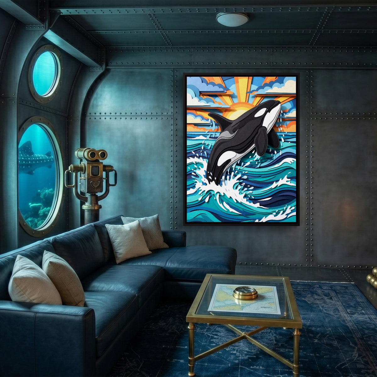Orca Ocean Leap - Luxury Wall Art