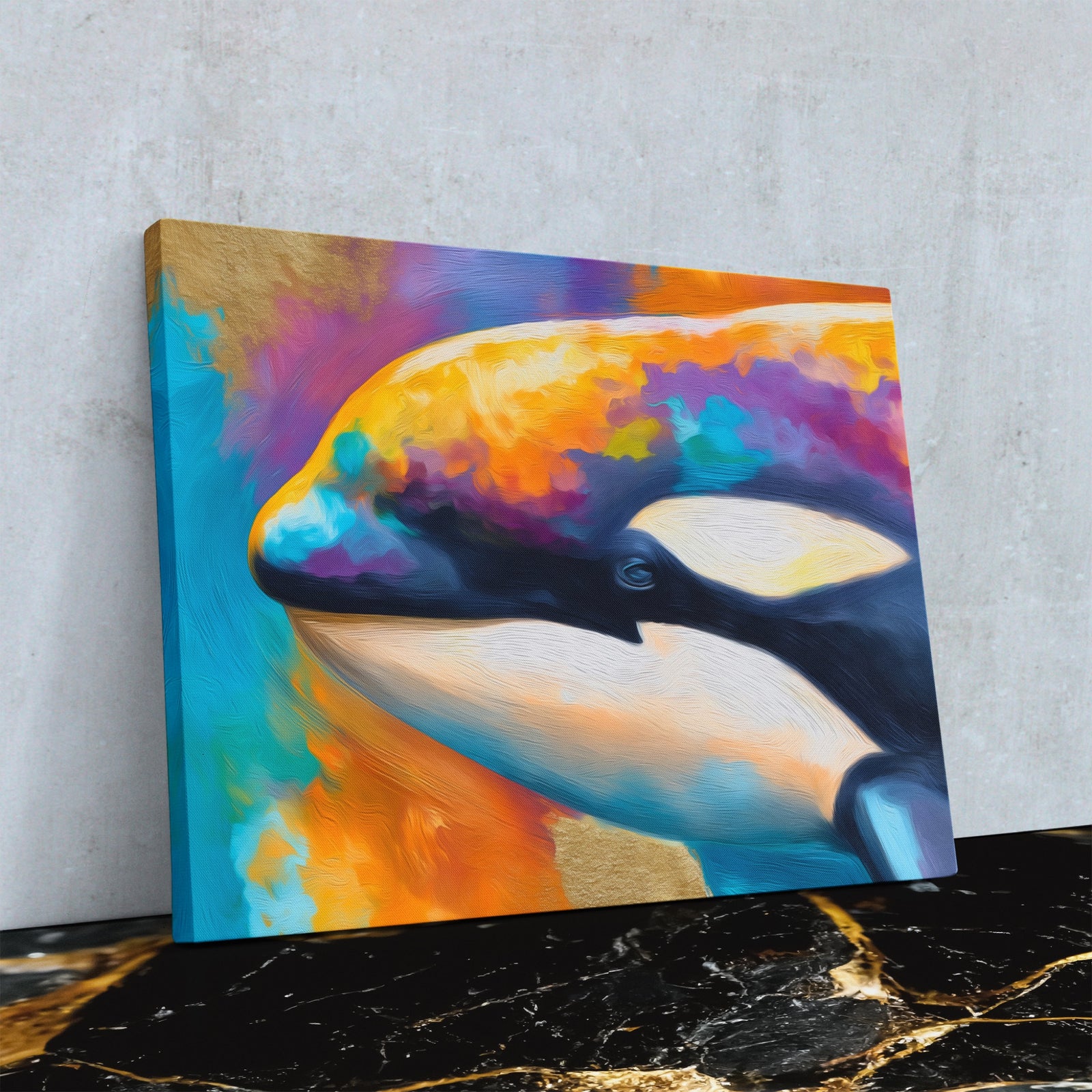 Orca Prismatic Portrait — Orca Prismatic Portrait Close Up Landscape 60