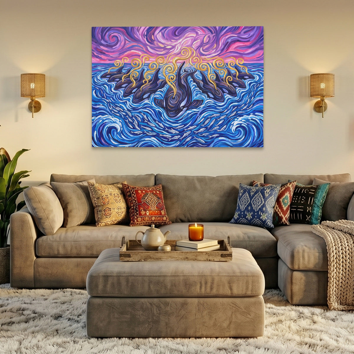 Orcas Sunset Hunt — Orcas Sunset Hunt AZ Livingroom Land 1