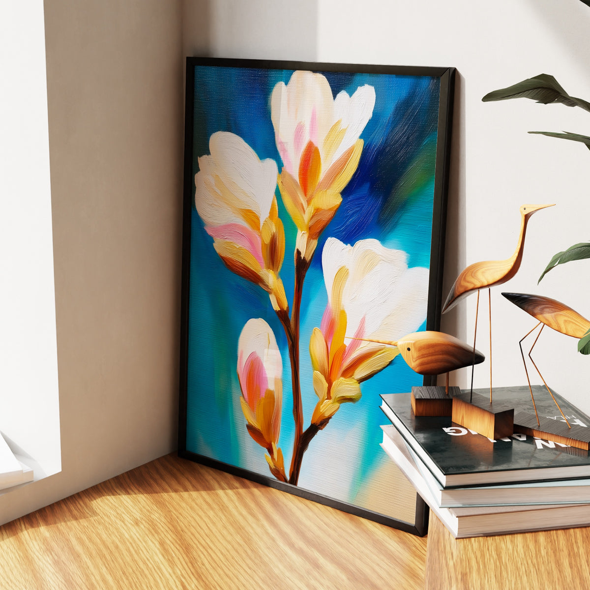 Orchid Branch Bloom — Orchid Branch Bloom New   Living Room Wall Apartment Zoom 238