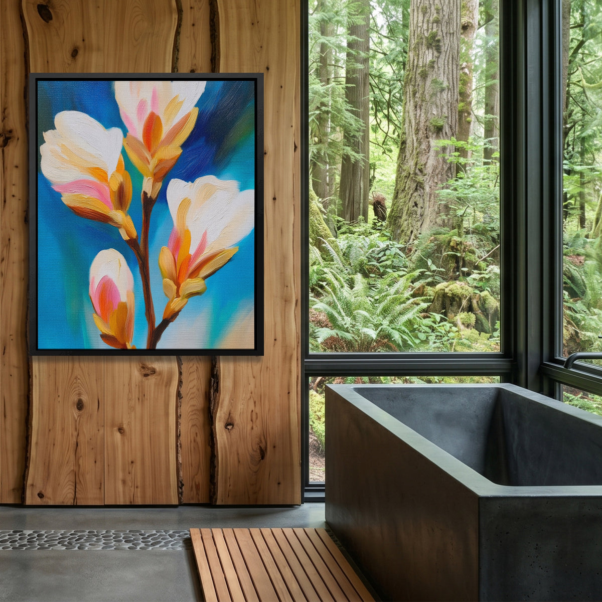 Orchid Branch Bloom — Orchid Branch Bloom Outdoor Bathroom Log Port 288