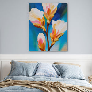 Orchid Branch Bloom — Orchid Branch Bloom Blue Bedroom 13